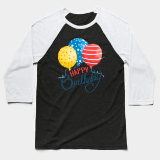 Birthday Balloons Baseball T-Shirt